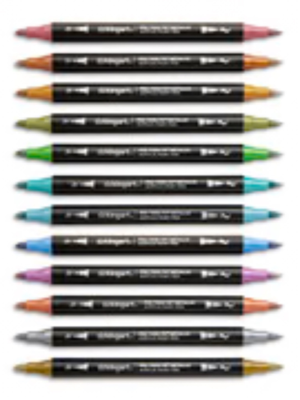 Kingart PRO Twin-Tip™ Acrylic Paint Pens - 24 Metallic Colors (488-24)